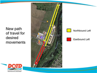PowerPoint presentation for US 165 @ Lonewa Road Median Access Closure proposed project (Slide 7).