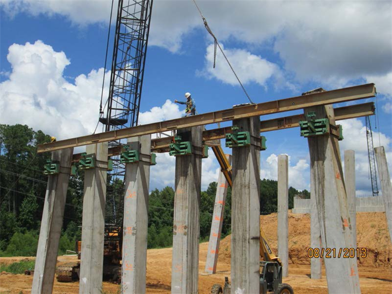 Forming up for cap for KCS RR Overpass