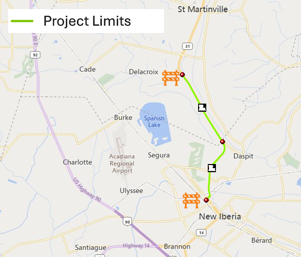 La. 31 Project Limits